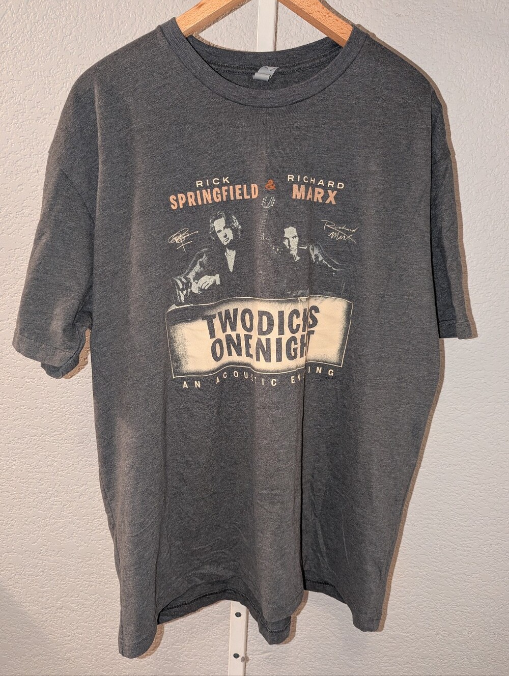 VTG Style Rick Springfield Richard Marx Tour Tee XXL
